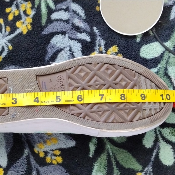 Floral Green and White Women's Sneakers - Picture 8 of 8